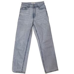 PacSun Mom Jeans Womens Size 26 Straight Leg Mid Rise medium/light